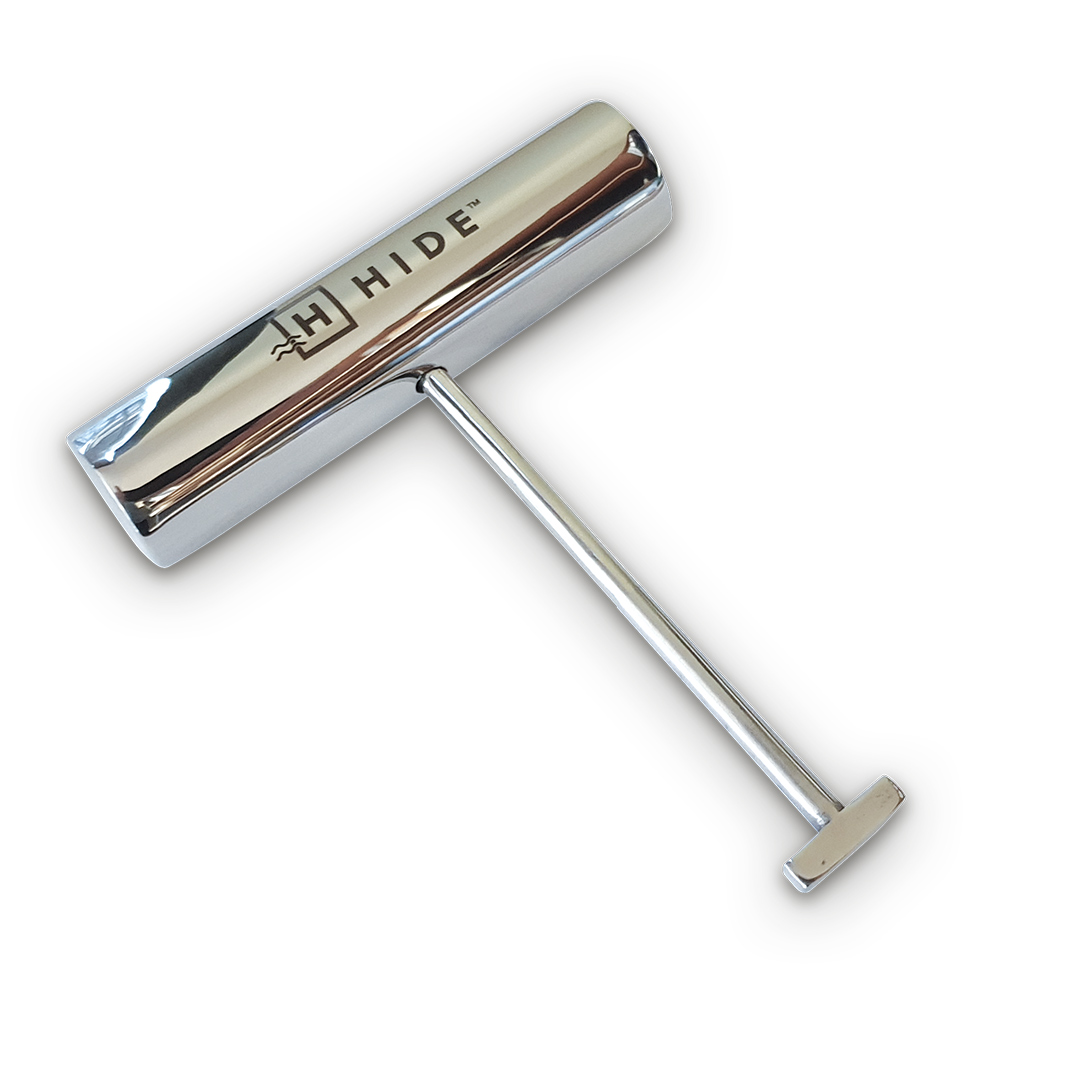 HIDE stainless steel safety key.
