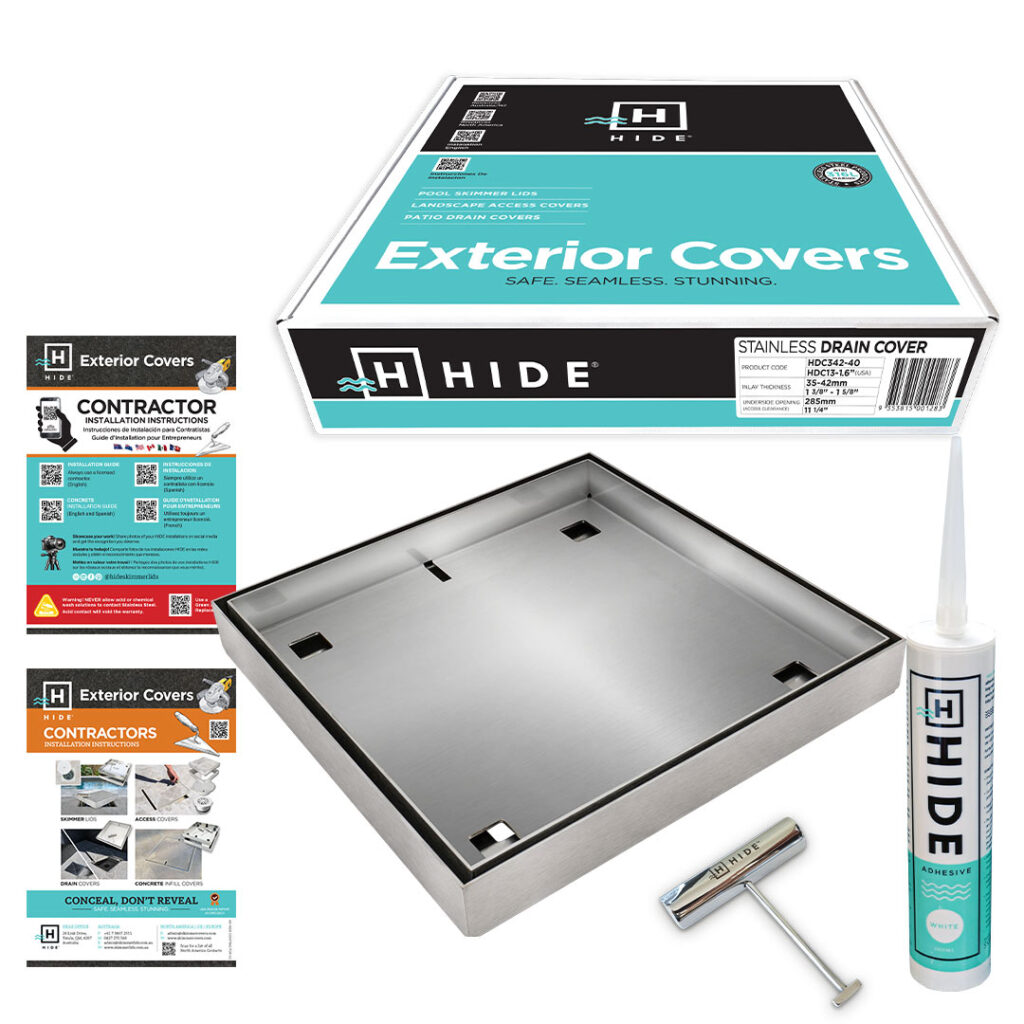 HIDE Drain Cover Kit Contents