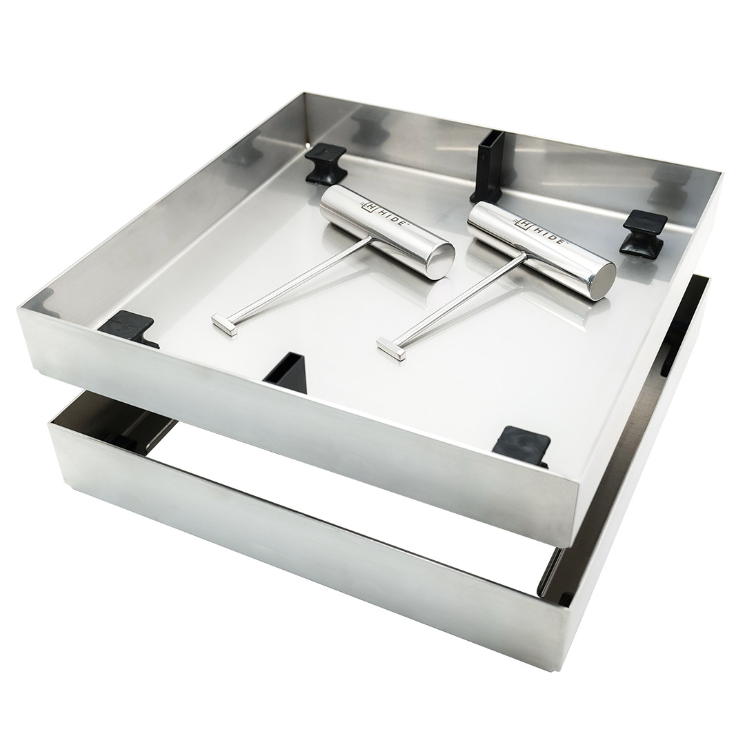 HIDE Concrete Cover hardware.