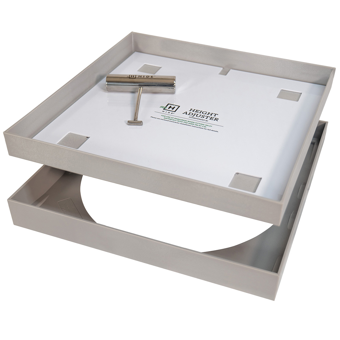 HIDE Ash Full Polymer Skimmer Lid hardware.