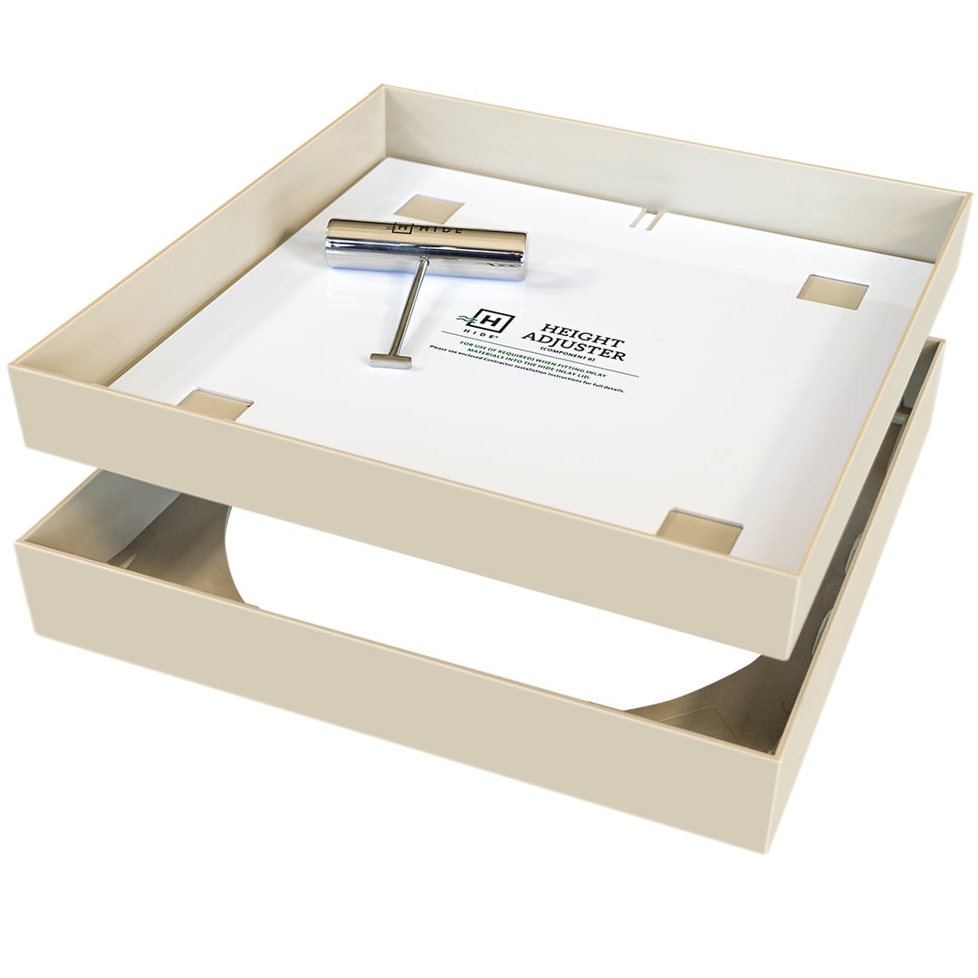 HIDE Bone Full Polymer Skimmer Lid hardware.