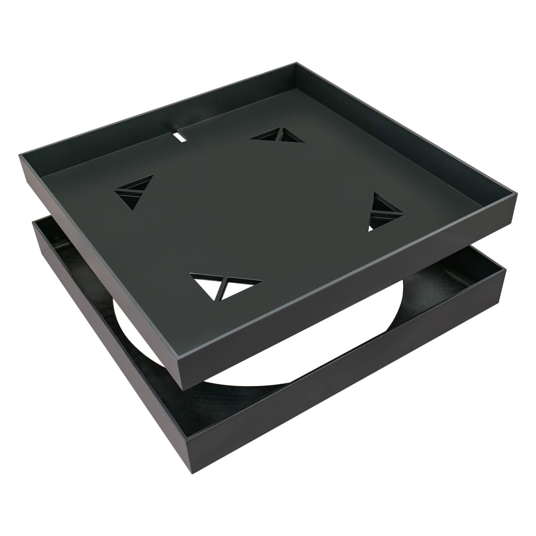 HIDE Charcoal Full Polymer Skimmer Lid Hardware Stack