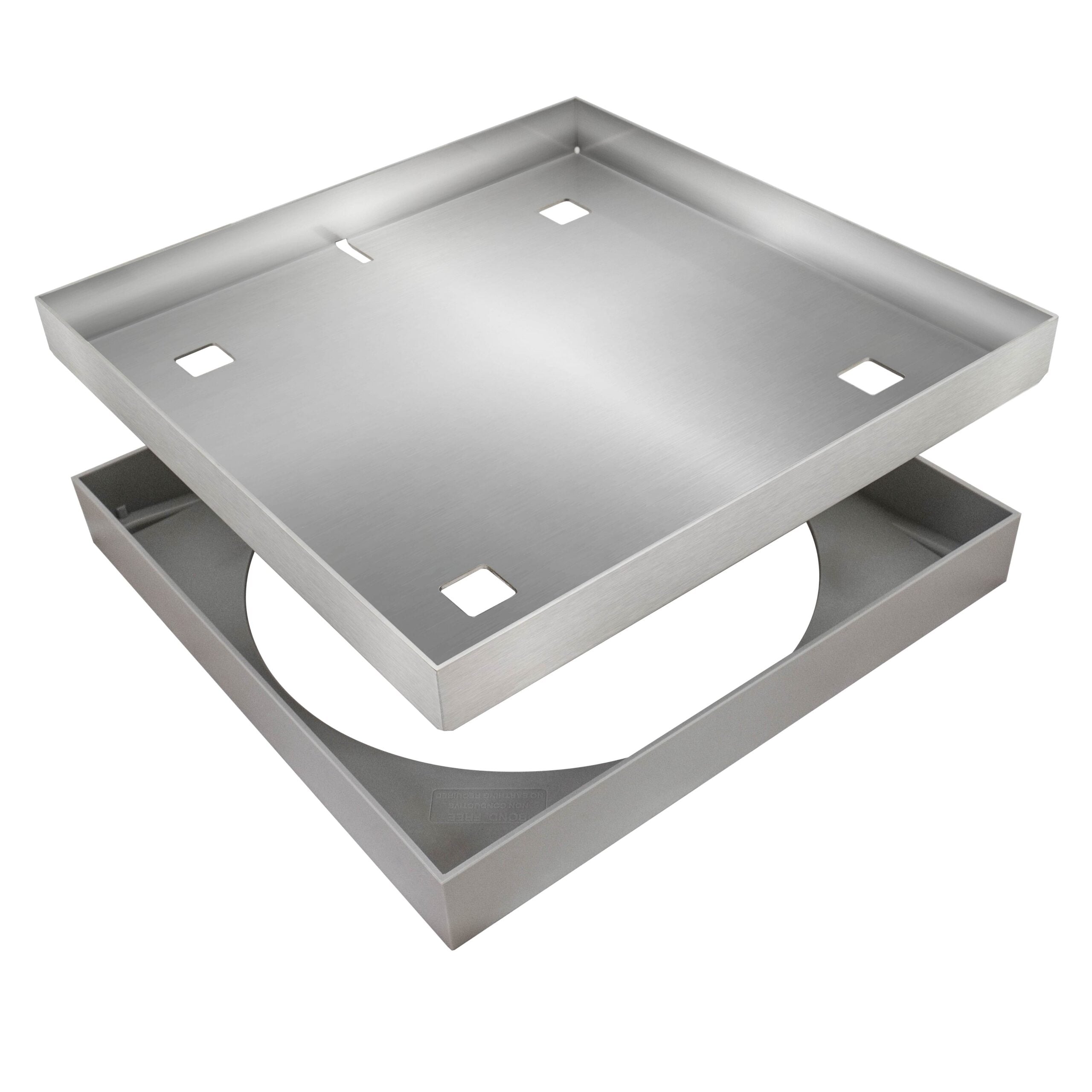 HIDE Ash Combination Polymer Skimmer Cover Hardware with Polymer Frame and Stainless Steel Lid