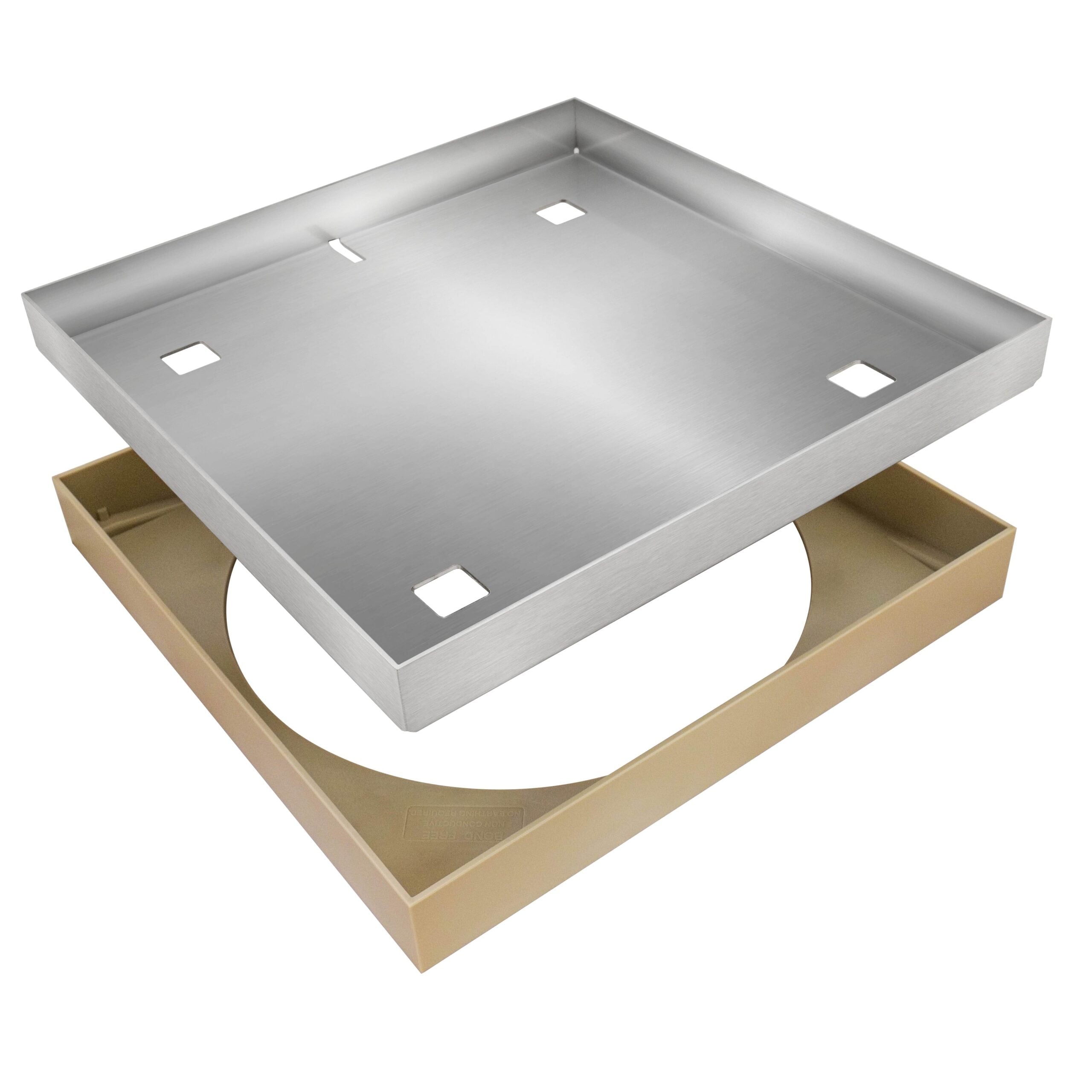 HIDE Bone Combination Polymer Skimmer Cover Hardware with Polymer Frame and Stainless Steel Lid
