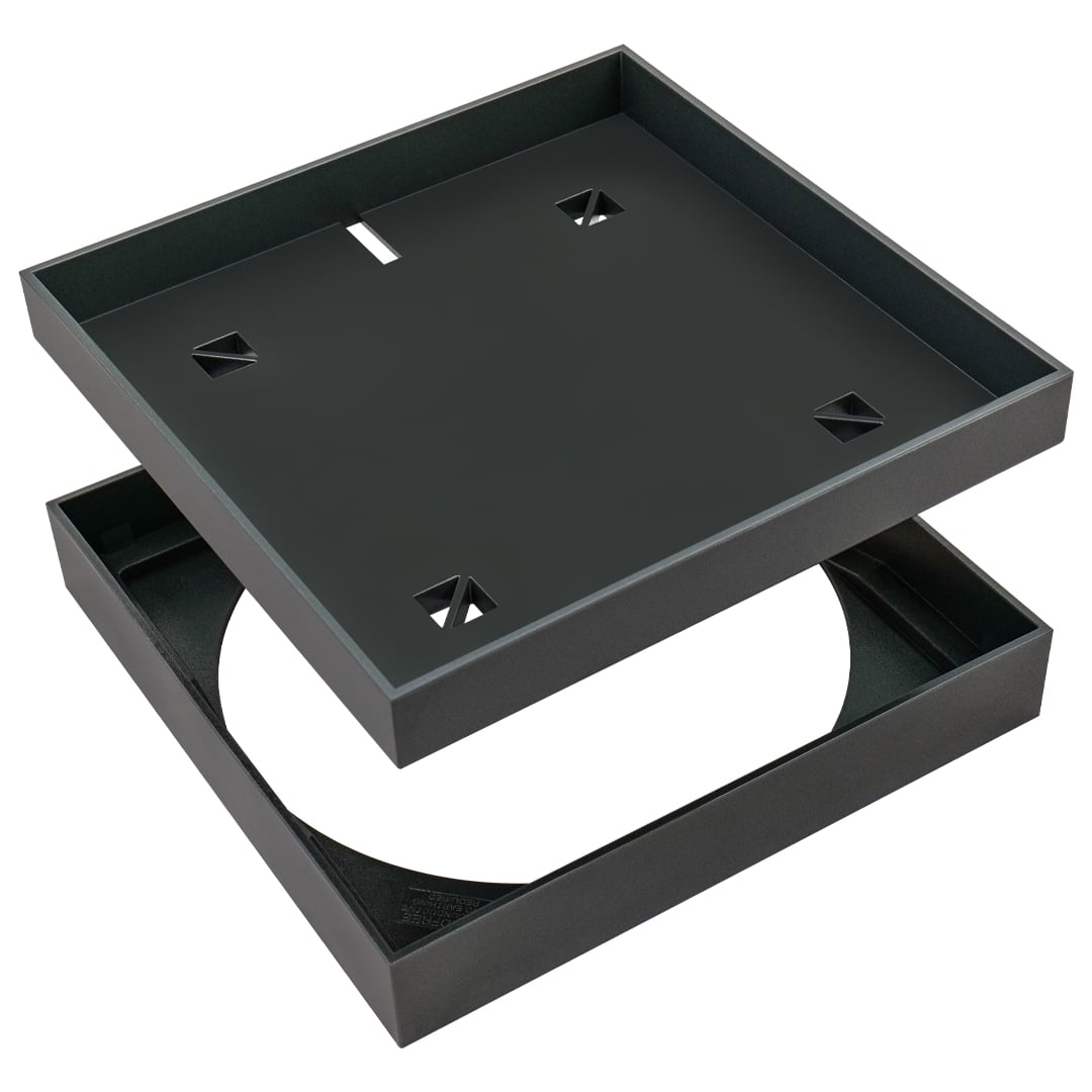 HIDE Charcoal Full Polymer Access Cover hardware stack