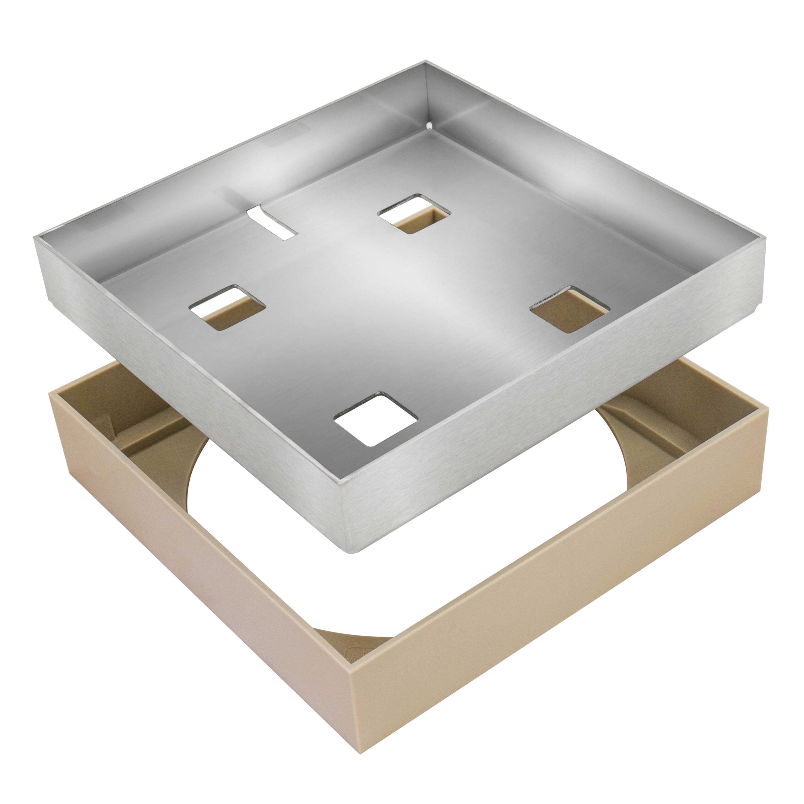 HIDE Bone Combination Polymer Access Cover with polymer frame and stainless steel lid